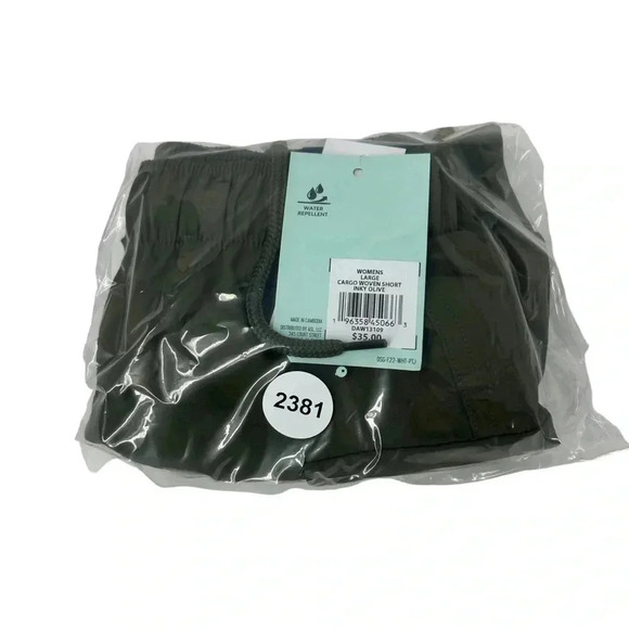 DSG CARGO WOVEN SHORTS WOMENS SIZE LARGE INKY OLIVE ATHLETIC ACTIVEWEAR - Picture 10 of 10